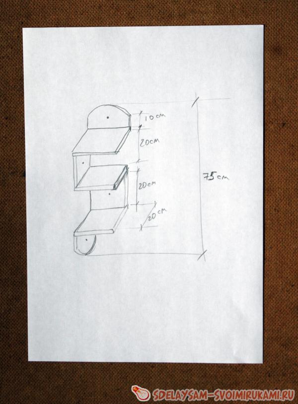 чертеж полки