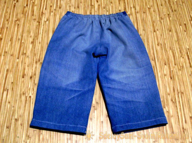 Перешиваем джинсы на малыша