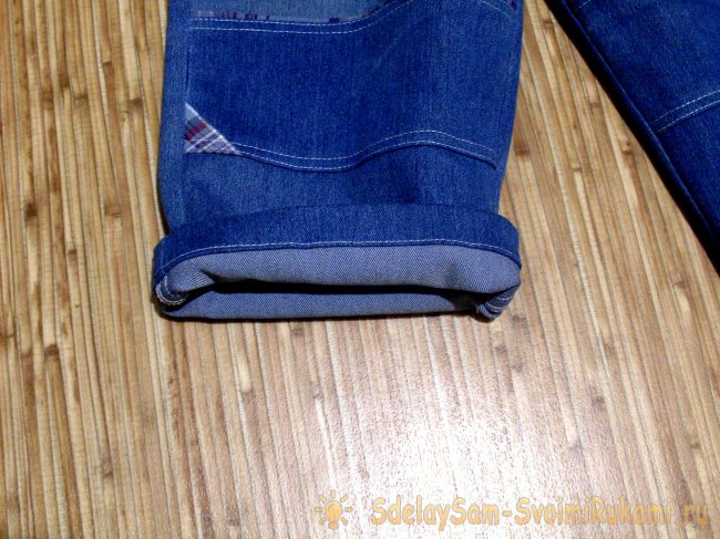 Перешиваем джинсы на малыша