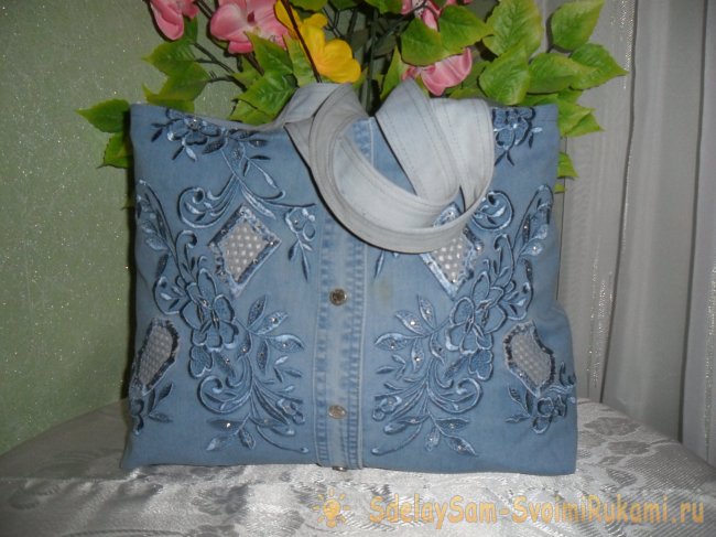 Сумка из старых джинсов
