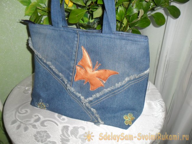 Сумка из старых джинсов