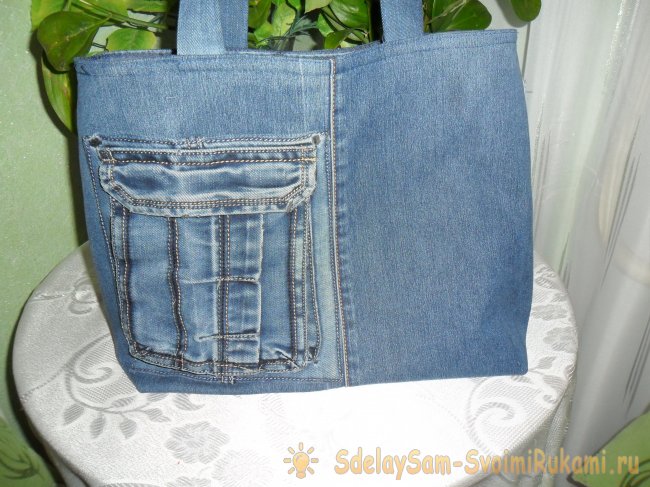 Сумка из старых джинсов