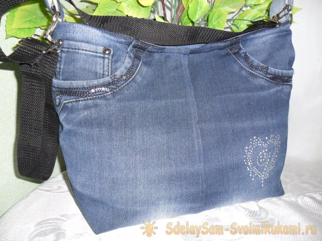 Сумка из старых джинсов