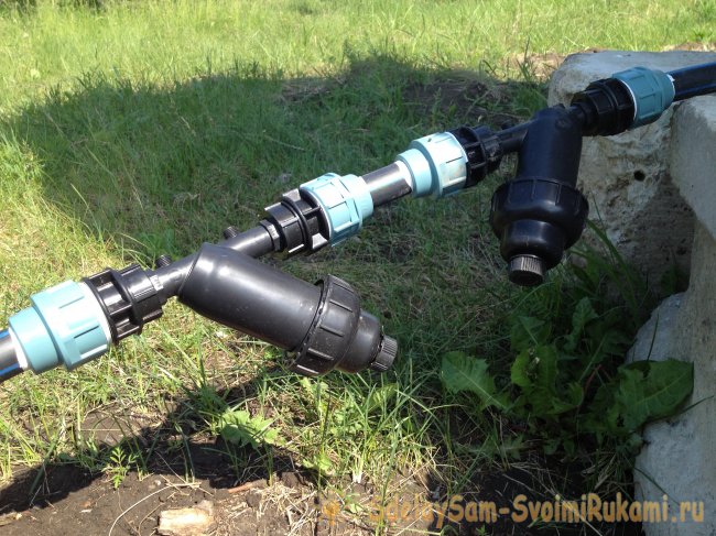 Создание сада с системой полива