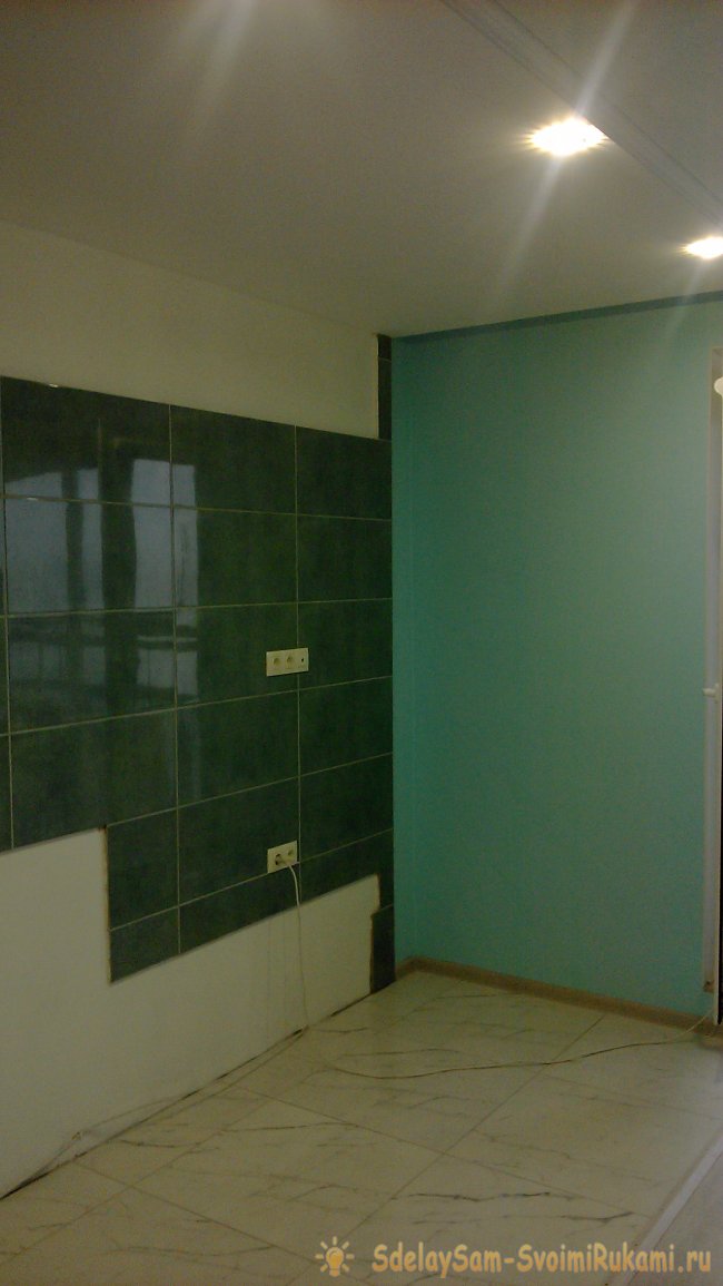 Порядок отделочных работ в кухне студии