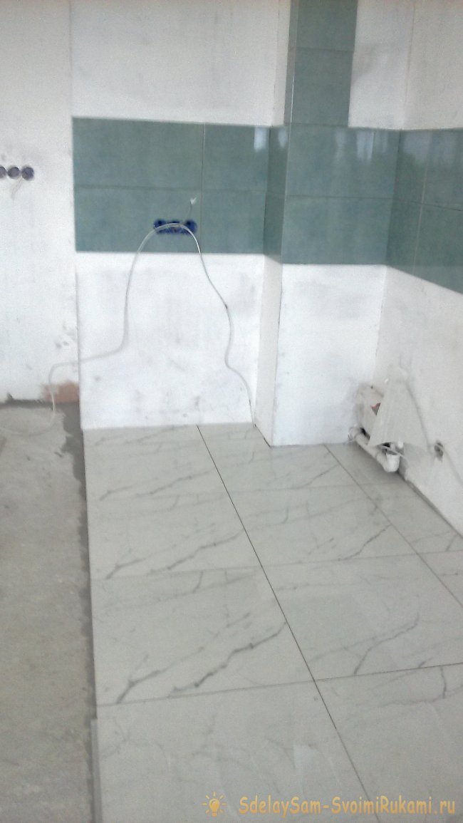 Порядок отделочных работ в кухне студии