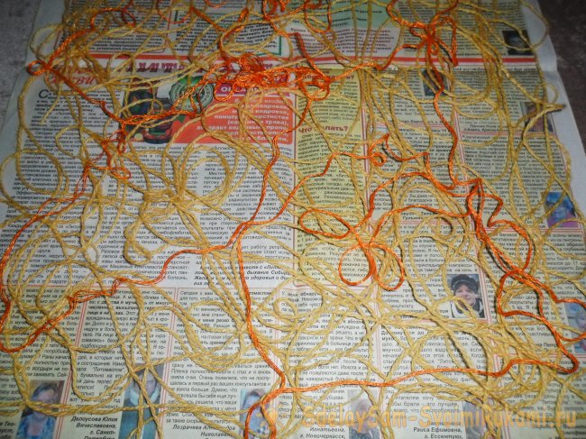 Моя первая попытка сделать шарф в технике крейзи вул