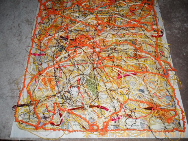 Моя первая попытка сделать шарф в технике крейзи вул