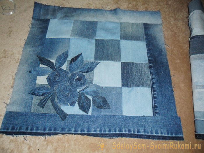 Наволочки из старых джинсов