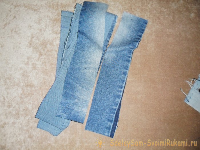 Наволочки из старых джинсов
