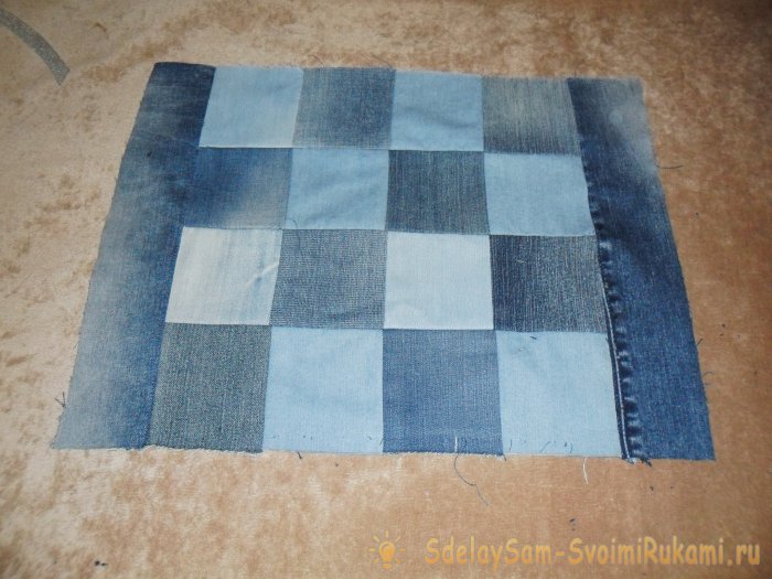 Наволочки из старых джинсов