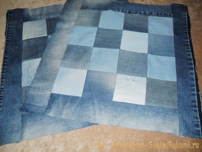 Наволочки из старых джинсов