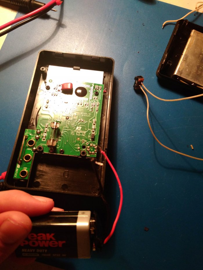 Переделка мультиметра на li-ion с зарядкой