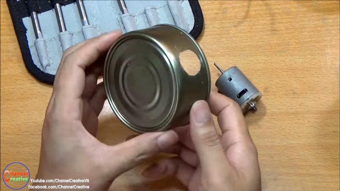 Воздуходувка из консервной банки