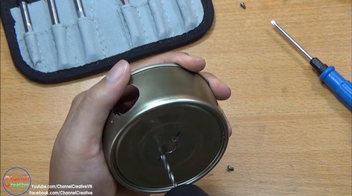 Воздуходувка из консервной банки