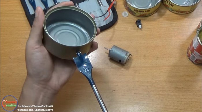 Воздуходувка из консервной банки