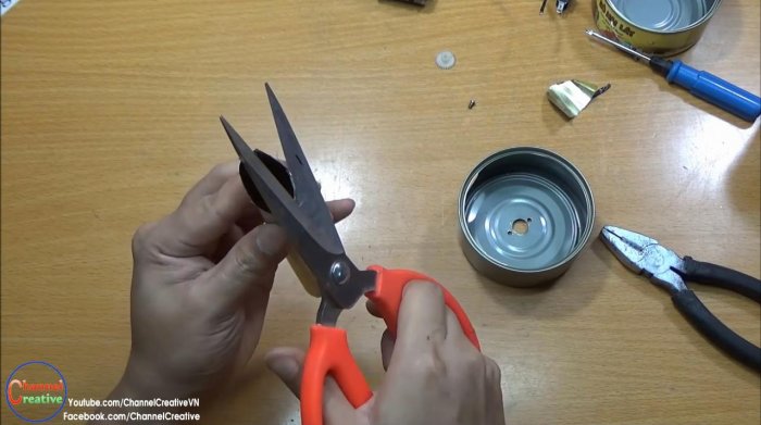 Воздуходувка из консервной банки