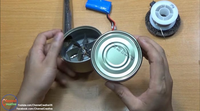Воздуходувка из консервной банки