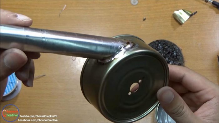 Воздуходувка из консервной банки