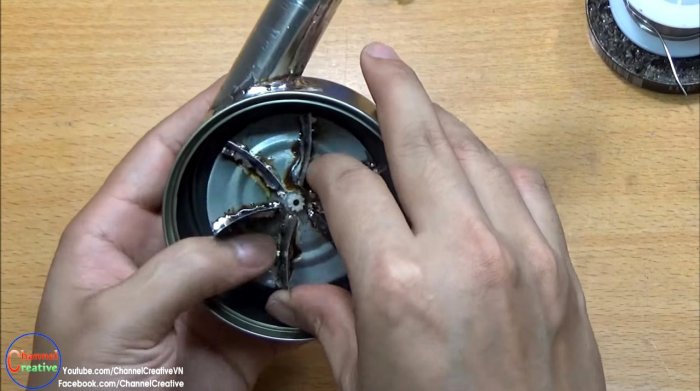 Воздуходувка из консервной банки