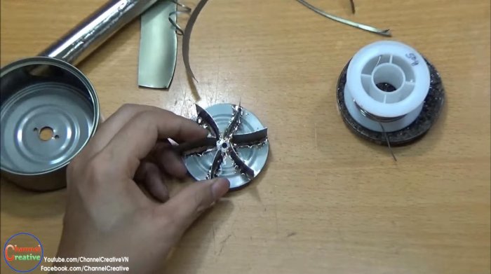 Воздуходувка из консервной банки