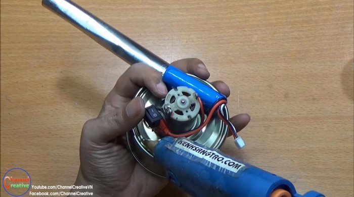 Воздуходувка из консервной банки