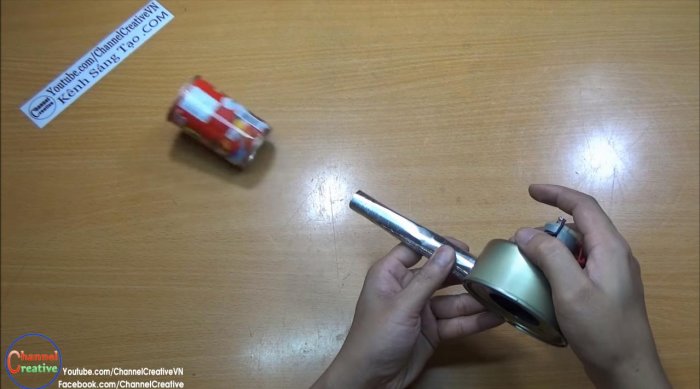 Воздуходувка из консервной банки