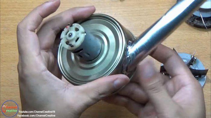 Воздуходувка из консервной банки