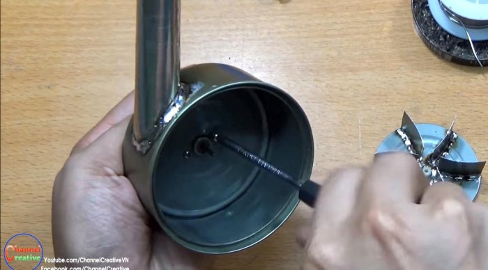 Воздуходувка из консервной банки
