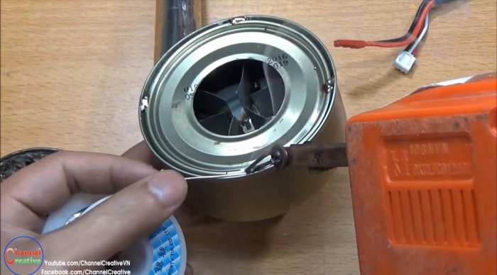 Воздуходувка из консервной банки