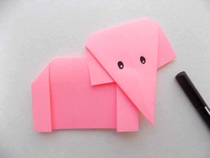 Слоник из бумаги