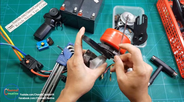 Электровелосипед на базе бесщеточного двигателя