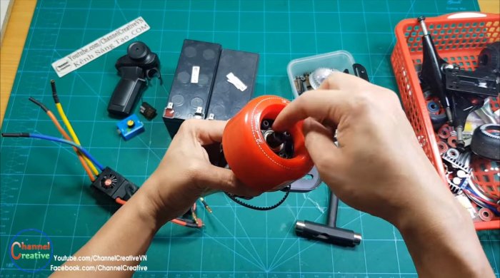 Электровелосипед на базе бесщеточного двигателя