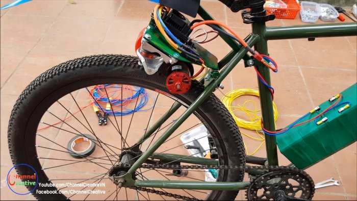 Электровелосипед на базе бесщеточного двигателя