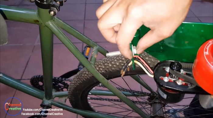 Электровелосипед на базе бесщеточного двигателя