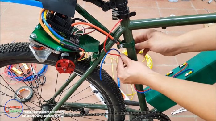 Электровелосипед на базе бесщеточного двигателя