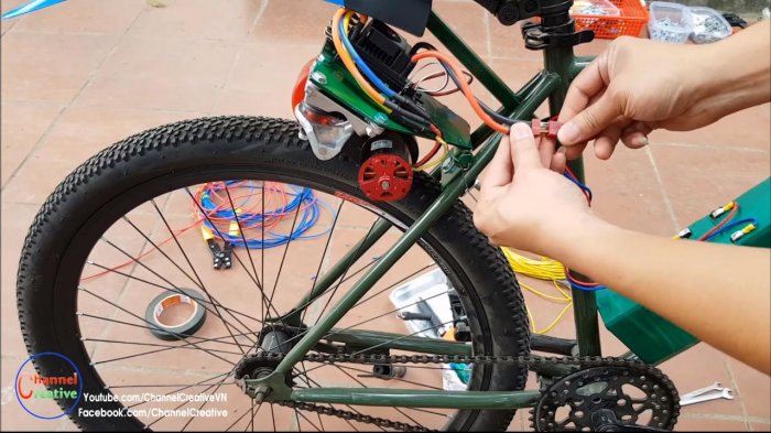 Электровелосипед на базе бесщеточного двигателя