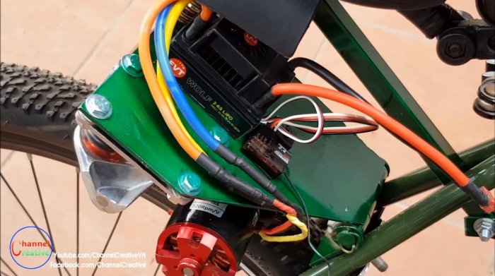 Электровелосипед на базе бесщеточного двигателя