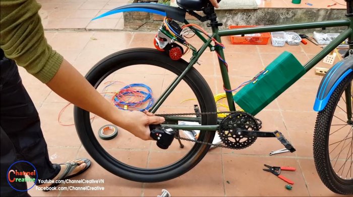 Электровелосипед на базе бесщеточного двигателя