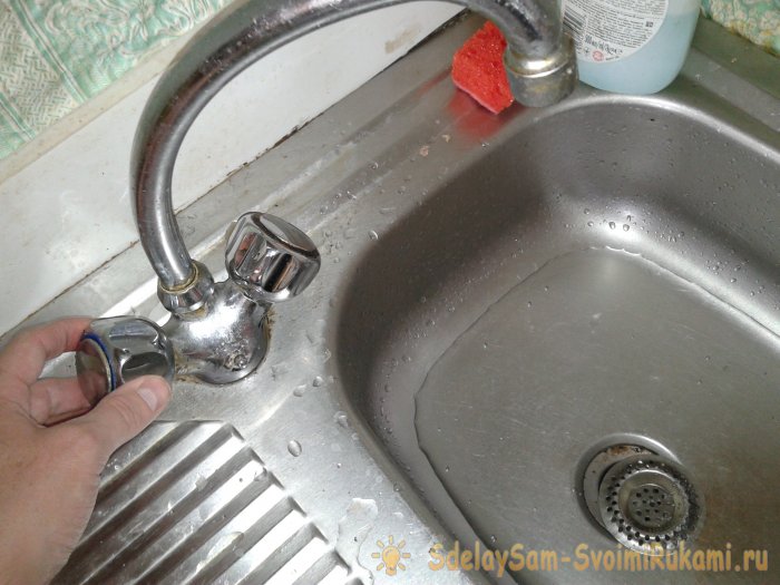 Ремонт смесителя на кухне