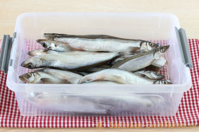 Мойва пряная малосольная