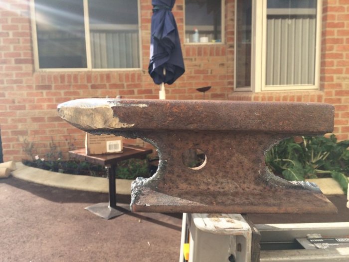 Наковальня из куска рельса