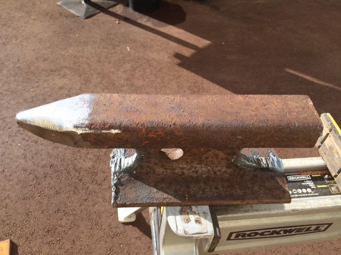 Наковальня из куска рельса