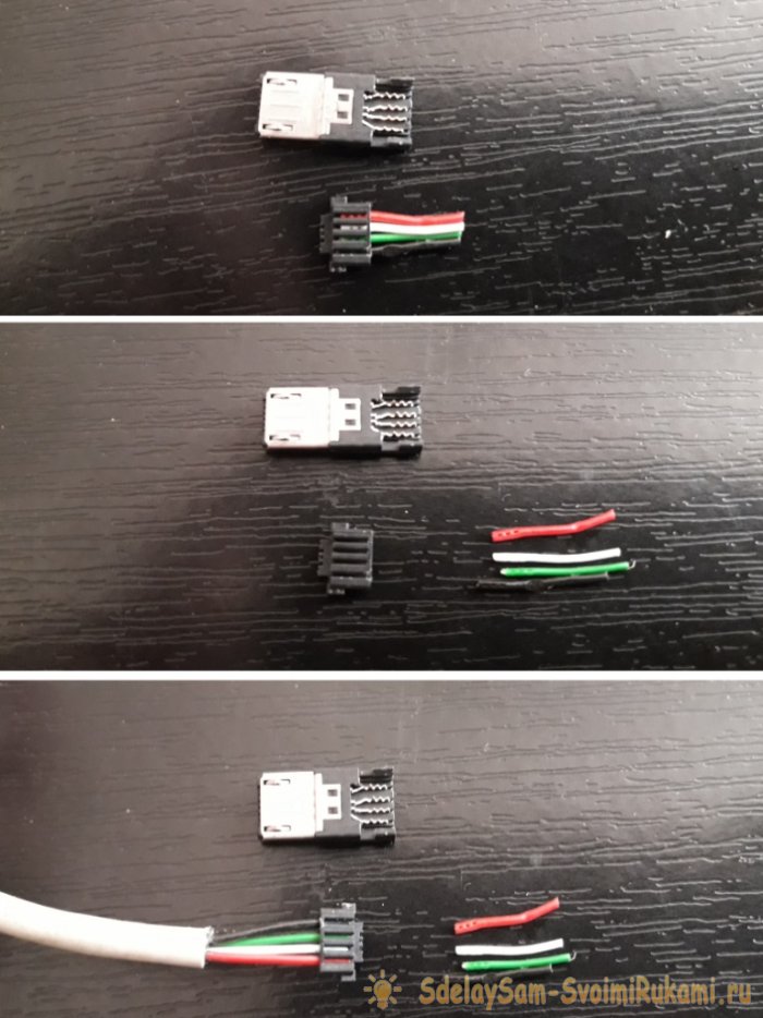Ремонт кабеля USB Micro USB