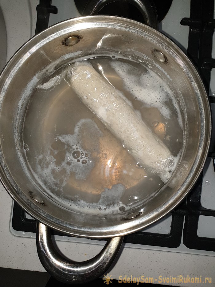 Молочные сардельки из куриного филе