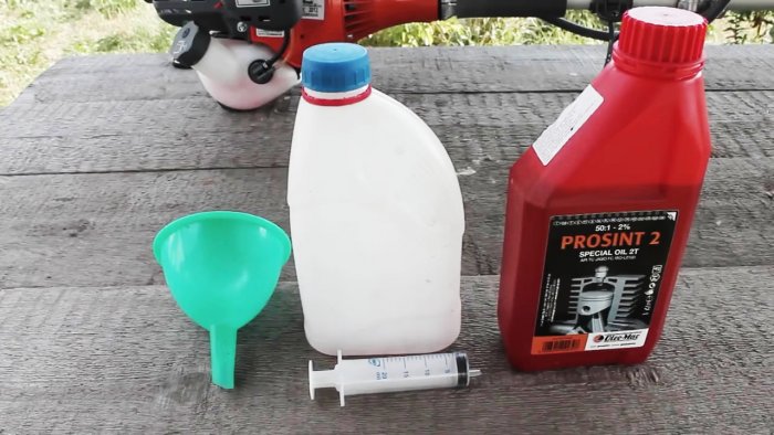 Как приготовить топливную смесь для двухтактных двигателей