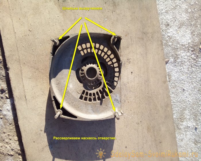 АЭРОДВИЖИТЕЛЬ ранцевого типа из бензопилы Урал