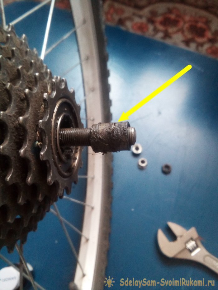 Разборка профилактика и сборка задней втулки и трещотки велоколеса