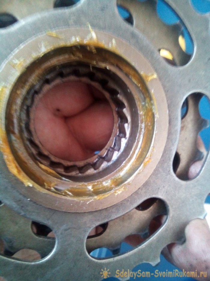 Разборка профилактика и сборка задней втулки и трещотки велоколеса