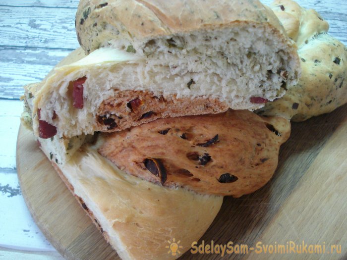 Три вкуса  самый вкусный хлеб для бутербродов